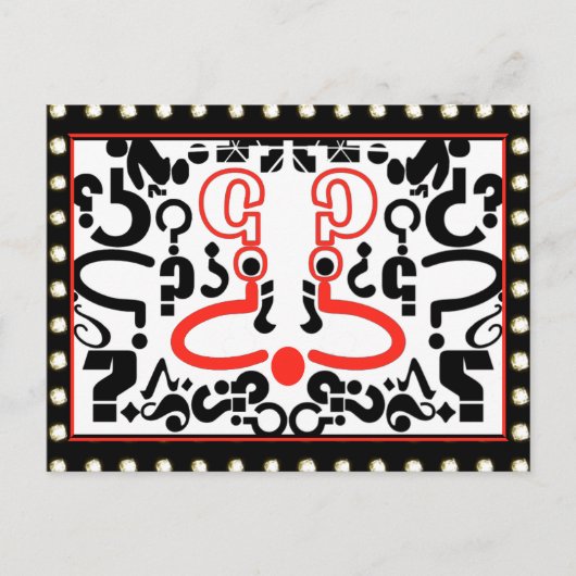 Dawgie im Fenster Postkarte (Vorderseite)