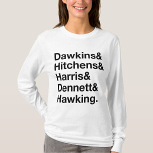 Dawkins&Hitchens&Harris&Dennett&Hawking - T-Shirt