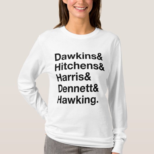 Dawkins&Hitchens&Harris&Dennett&Hawking - T-Shirt (Vorderseite)