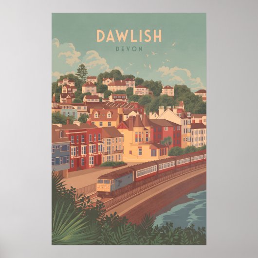 Dawlish Devon Seereise Reiseplakat Poster (Vorne)