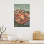 Dawlish Devon Seereise Reiseplakat Poster (Küche)