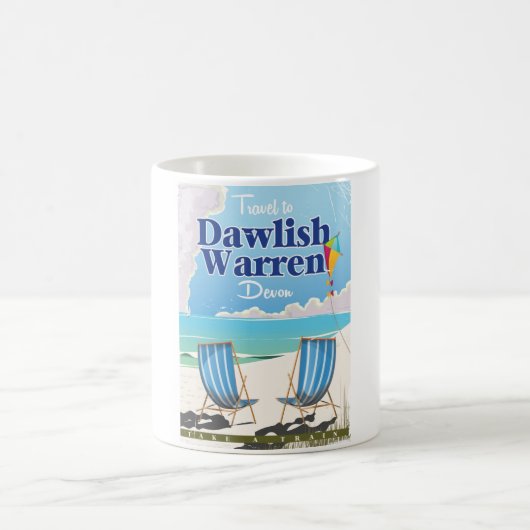 Dawlish Warren Devon Vintages Zugposter Kaffeetasse (Mittel)