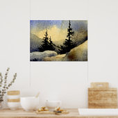 "Dawn #1" Landschaftsposter Poster (Küche)