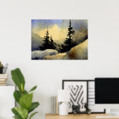 "Dawn #1" Landschaftsposter Poster (Heimbüro)