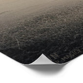 Dawn - AI Fantasy Art Print Black and White Poster (Ecke)