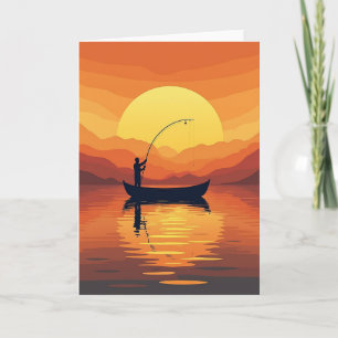 Dawn Anglers Vatertagskarte Karte