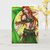 Dawn Belly Dancer Karte (Gelbe Blume)