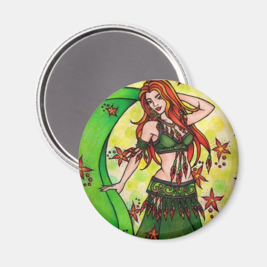 Dawn Belly Dancer Magnet (Vorderseite/Rückseite)