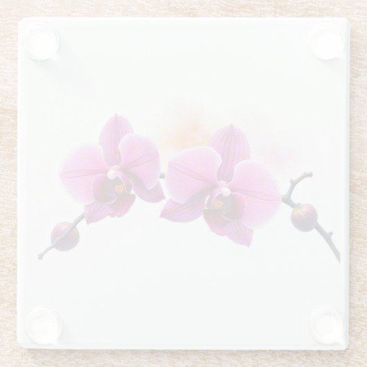 Dawn Bloom Orchid Glasuntersetzer (Rückseite)