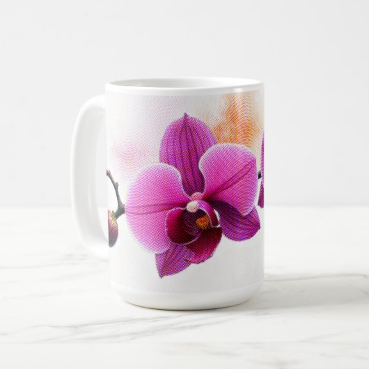 Dawn Bloom Orchid Kaffeetasse (Vorderseite Links)