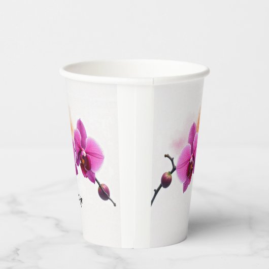 Dawn Bloom Orchid Pappbecher (Rechts)