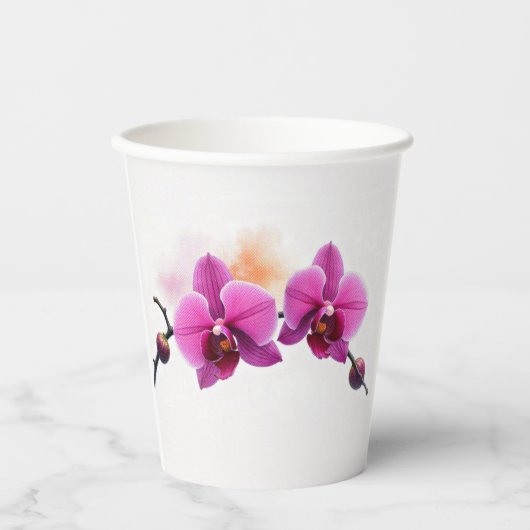 Dawn Bloom Orchid Pappbecher (Vorderseite)