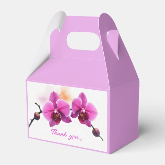 Dawn Bloom Orchide Geschenkschachtel (Vorderseite)