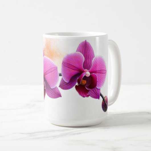 Dawn Bloom Orchide Kaffeetasse (VorderseiteRechts)