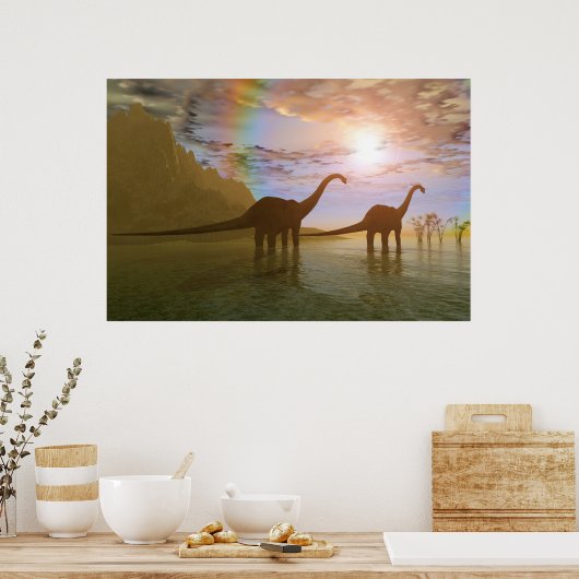 DAWN DES DINOSAURS-DRUCKS POSTER (Küche)