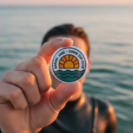 Dawn Dip Club – Sunrise Wild Swimmer Design Button