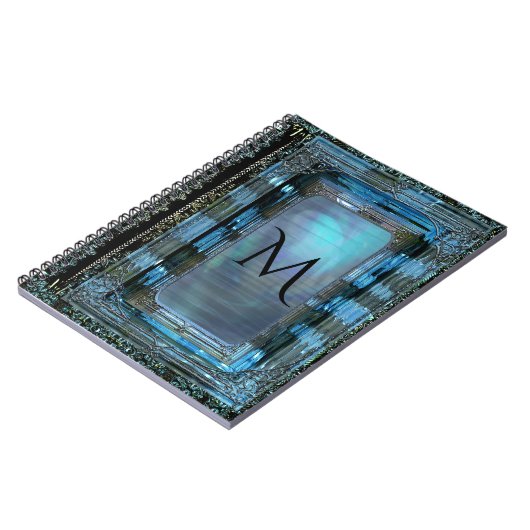 Dawn Elegant Monogram Notizblock (Linke Seite)