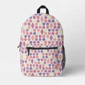Dawn Hexagon Pattern Bedruckter Rucksack (Vorderseite)