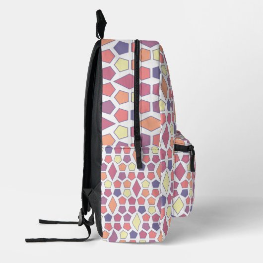 Dawn Hexagon Pattern Bedruckter Rucksack (Links)