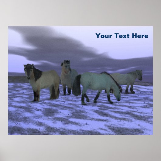 Dawn Horse - Yakutia Poster (Vorne)