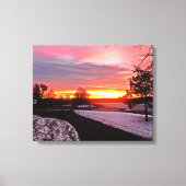 DAWN IN WINTER LEINWANDDRUCK (Vorderseite)