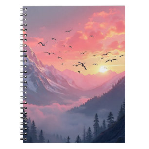 Dawn Journey: Misty Peaks Notizblock