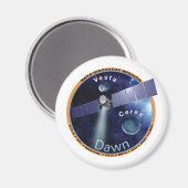 Dawn Mission Patch Magnet (Vorderseite/Rückseite)