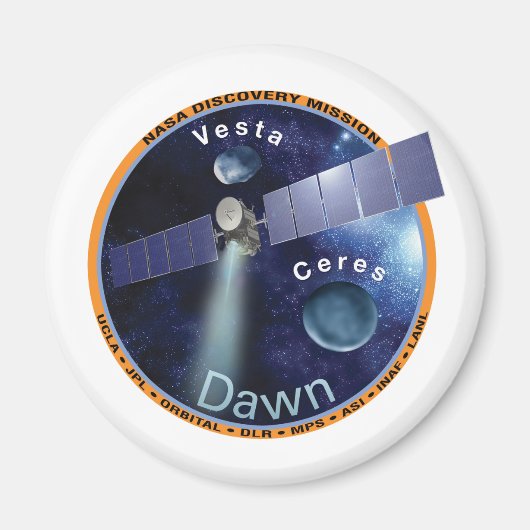 Dawn Mission Patch Magnet (Vorne)