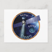 Dawn Mission Patch Postkarte (Vorderseite)