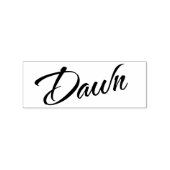 Dawn Name Cursive dekorative Skript-Schriftart Gummistempel (Prägung)