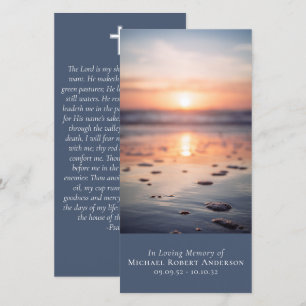Dawn Ocean Foto Gebet Memorial Lesezeichen