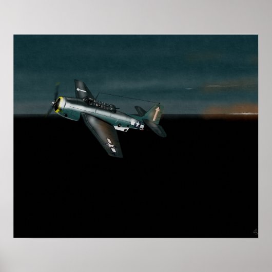 'Dawn Patrol' Grumman Avenger Pacific 1944 Poster (Vorne)