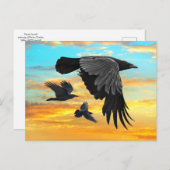 "Dawn Patrol" Postkarte (Vorne/Hinten)