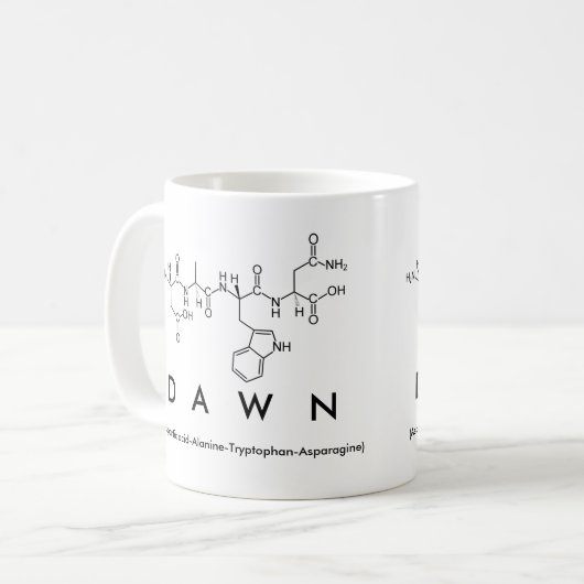 Dawn Peptidname Tasse (Vorderseite Links)
