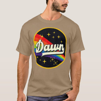 Dawn Rainbow in Space Vintag Style T-Shirt