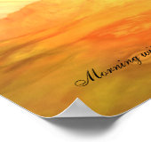 Dawn Rings Custom Emily Dickinson Quote Poster (Ecke)