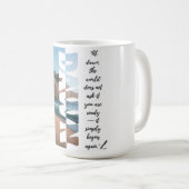 Dawn — Simply Begin Again Kaffeetasse (VorderseiteRechts)