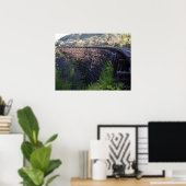 Dawn Sun, Bridge 22, Camas Prairie Railroad Poster (Heimbüro)