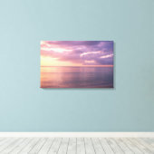 Dawn trifft Strand Leinwanddruck (Insitu (Holzboden))