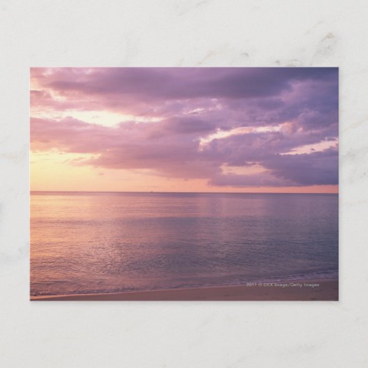 Dawn trifft Strand Postkarte (Vorderseite)