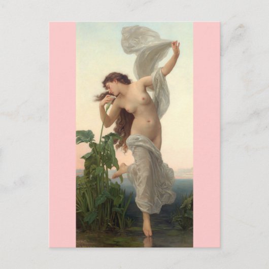Dawn - Vintage Kunst - Bouguereau Postkarte (Vorderseite)