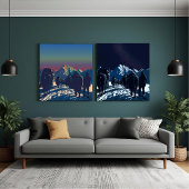 Dawn Yak Caravan Everest Collectible Artwork Leinwanddruck