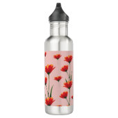 Dawnfire Poppies Edelstahlflasche (Rechts)