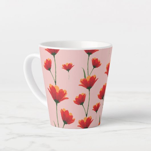 Dawnfire Poppies Milchtasse (Linke Ecke)
