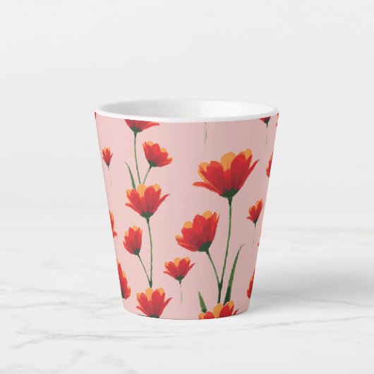 Dawnfire Poppies Milchtasse (Vorderseite)