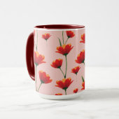 Dawnfire Poppies Tasse (Vorderseite Links)