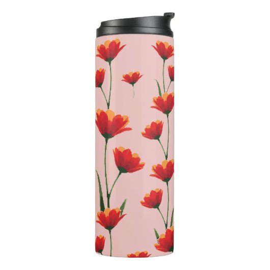 Dawnfire Poppies Thermosbecher (Nach links gedreht)