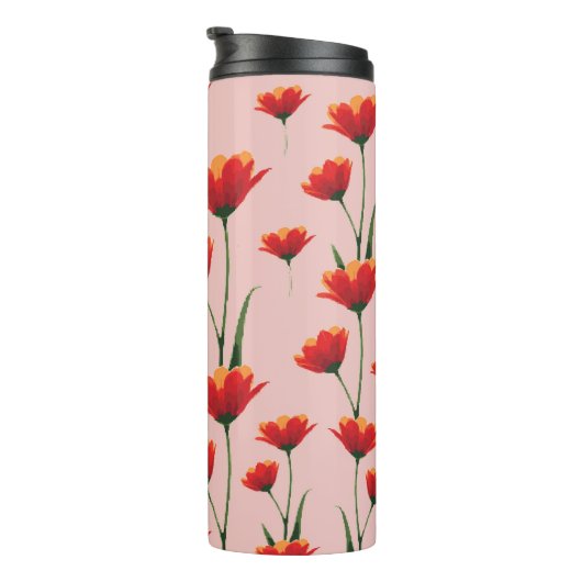 Dawnfire Poppies Thermosbecher (Nach rechts gedreht)