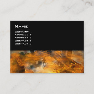 DAWNING DARK / ALIEN WORLDS Science Fiction Visitenkarte