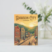 Dawson City Kanada Postkarte (Stehend Vorderseite)